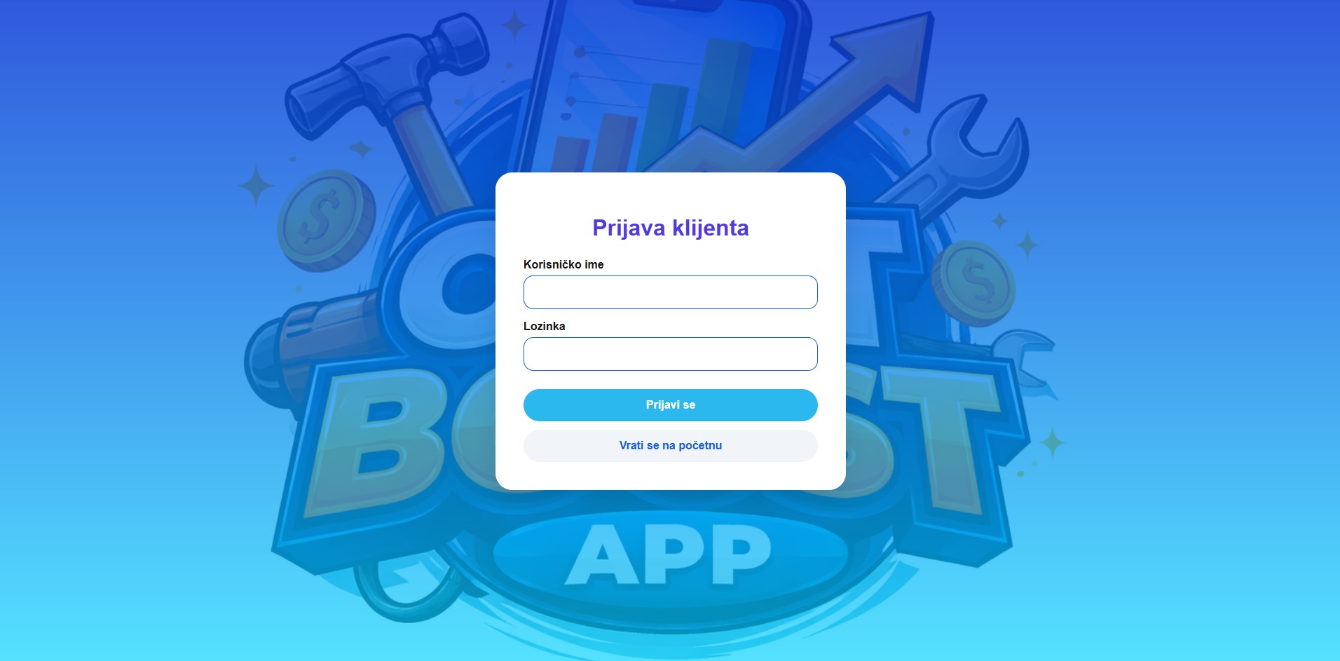 Prijava klijenta demo