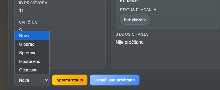 Status narudžbe
